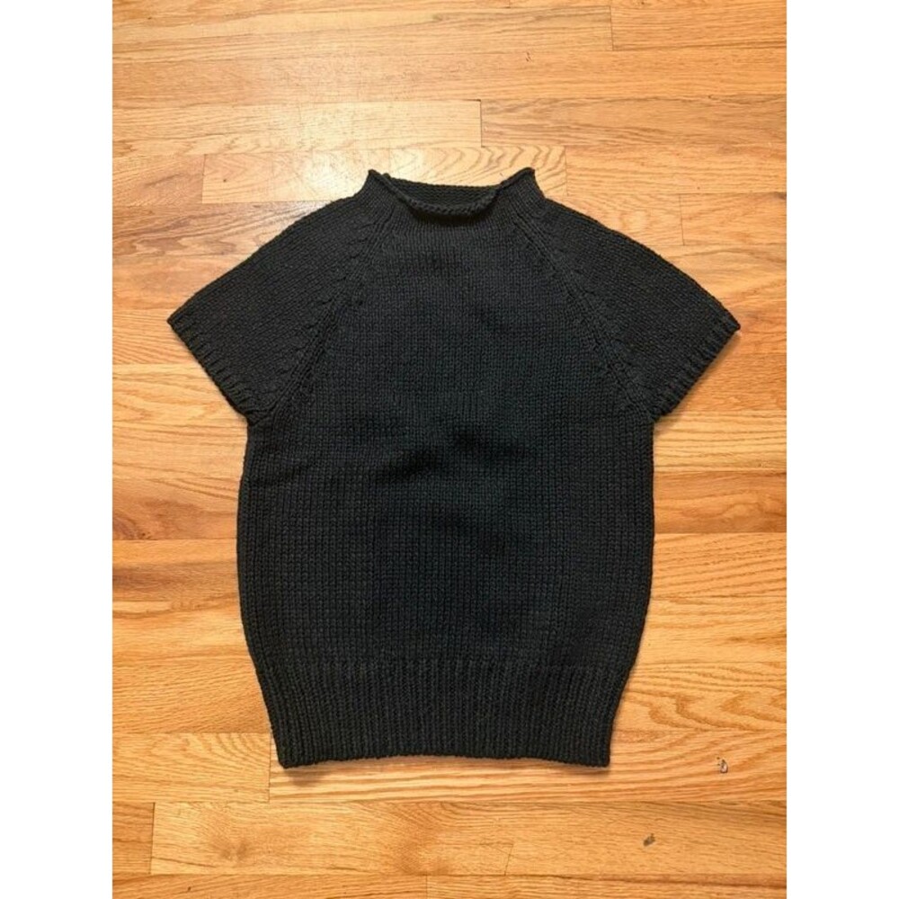 express short sleeve mock neck sweater